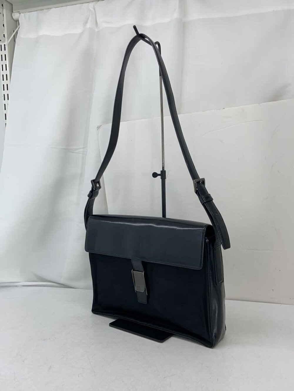 Prada Crossbody Black Bag Messenger Leather Black